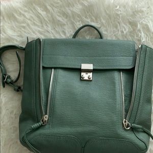 Pastel green Backpack.